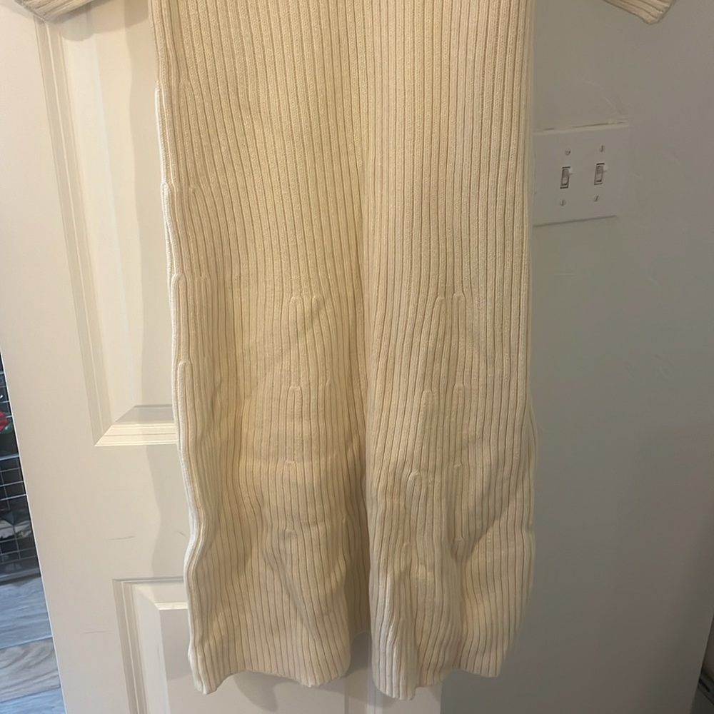 Mara Hoffman Cream Ribbed Midi Dress - Picture 5 of 7